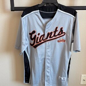 Giants Gray and Black Men's Jersey